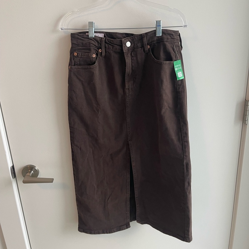 GAP Brown Denim Skirt